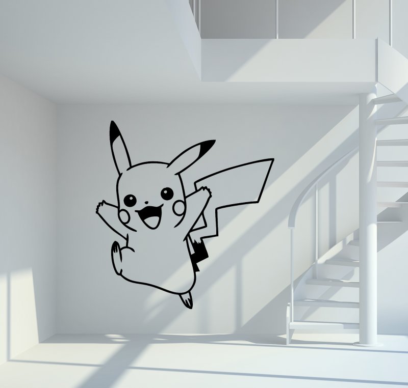30012 Pokemon Pikachu Wandtattoo